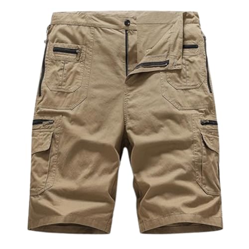 Herren-Outdoor-Sport-Fitness-Multifunktions-Shorts, Cargo-Shorts für Herren mit Mehreren Taschen, Taktische Shorts (5,3XL) von VNDUIFH