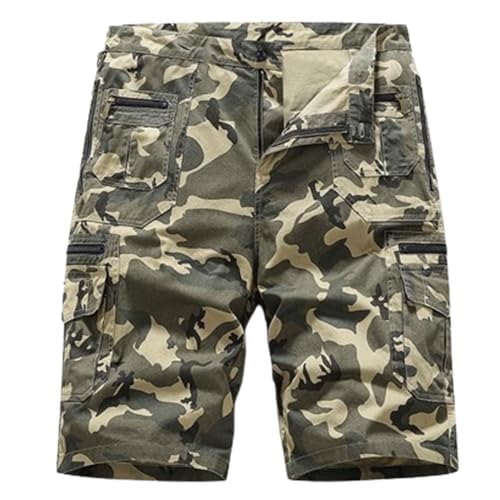 Herren-Outdoor-Sport-Fitness-Multifunktions-Shorts, Cargo-Shorts für Herren mit Mehreren Taschen, Taktische Shorts (6,4XL) von VNDUIFH