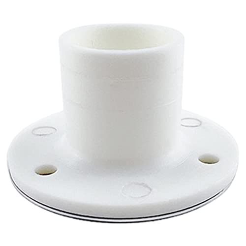 VNSMM Deck Hardware Kompakter Bootsboden-Deckablauf für Boot, Yacht, Marine, Wohnmobil, Ruderzubehör Marine Hardware(White w Cover 25mm) von VNSMM