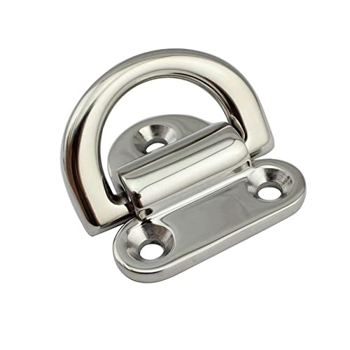 VNSMM Deck Hardware Retrofit Marine Trailer Boat Hardware D-förmige Schnalle Flush Lift Ring Deck Pull Handle Marine Hardware(8mm) von VNSMM