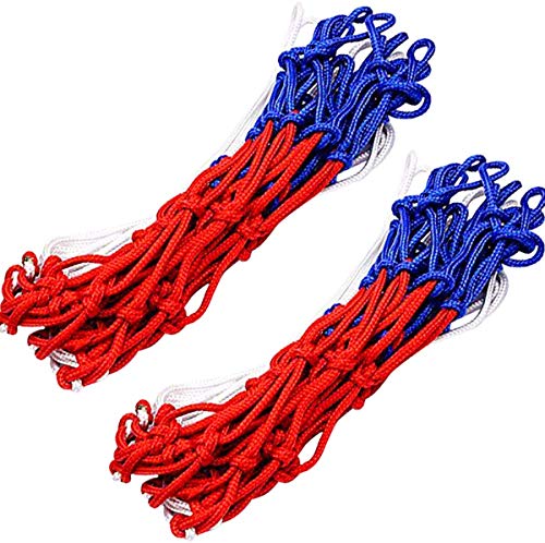 VOANZO 2 PCS Hochleistungs-Basketballnetz 12-Schleifen-Basketballnetz Nylon-Basketballnetz Dreifarbiges Basketball-Netznetz Ersatz für Innen- oder Außenfelgen VOANZO 2 PCS Hochleistungs-Basketballnetz 12-Schleifen-Basketballnetz Nylon-Basketballnetz Dreifarbiges Basketball-Netznetz Ersatz für Innen- oder Außenfelgen von VOANZO