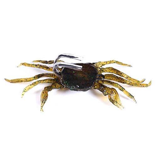 VOANZO 3 PCS Weichfischköder Set Künstliche Köderkrabbe mit Hakensimulation Krabben Köder Krabbenköder Angelgerät - 10cm VOANZO 3 PCS Weichfischköder Set Künstliche Köderkrabbe mit Hakensimulation Krabben Köder Krabbenköder Angelgerät - 10cm von VOANZO