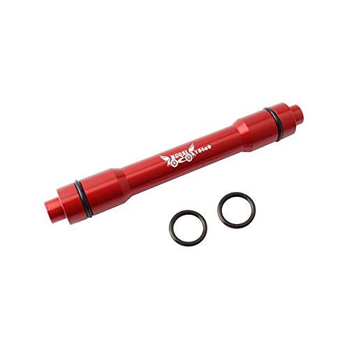 VOANZO Adapter-Spießadapter aus Aluminiumlegierung, 15 mm Vorderachse auf 9 mm Schnellspanner, für Mountainbike, 100 mm, Rot von VOANZO