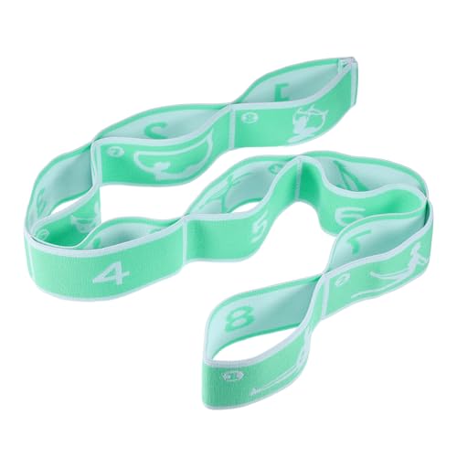 VOCOSTE Yogagurt Yoga Dehnungsband, Stretchgurt mit 8 Schleifen,Stretching Strap, Stretching Band Yoga, Fitness Stretchband, Hochelastischer elastisches Band Gymnastikband Grün VOCOSTE Yogagurt Yoga Dehnungsband, Stretchgurt mit 8 Schleifen,Stretching Strap, Stretching Band Yoga, Fitness Stretchband, Hochelastischer elastisches Band Gymnastikband Grün von VOCOSTE