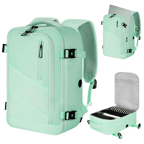 VOESLD für Easyjet Handgepäck 45x36x20, Handgepäck Rucksack Herren Damen Laptop Rucksack Wasserdicht, Reiserucksack Hellgrün, Kann als Sportrucksack, Arbeitsrucksack VOESLD für Easyjet Handgepäck 45x36x20, Handgepäck Rucksack Herren Damen Laptop Rucksack Wasserdicht, Reiserucksack Hellgrün, Kann als Sportrucksack, Arbeitsrucksack von VOESLD