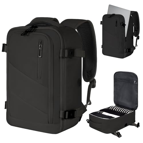 VOESLD für Ryanair Handgepäck 40x20x25, Handgepäck Rucksack Herren Damen Laptop Rucksack Wasserdicht, Reiserucksack Dunkelgrau, Kann als Sportrucksack, Arbeitsrucksack VOESLD für Ryanair Handgepäck 40x20x25, Handgepäck Rucksack Herren Damen Laptop Rucksack Wasserdicht, Reiserucksack Dunkelgrau, Kann als Sportrucksack, Arbeitsrucksack von VOESLD