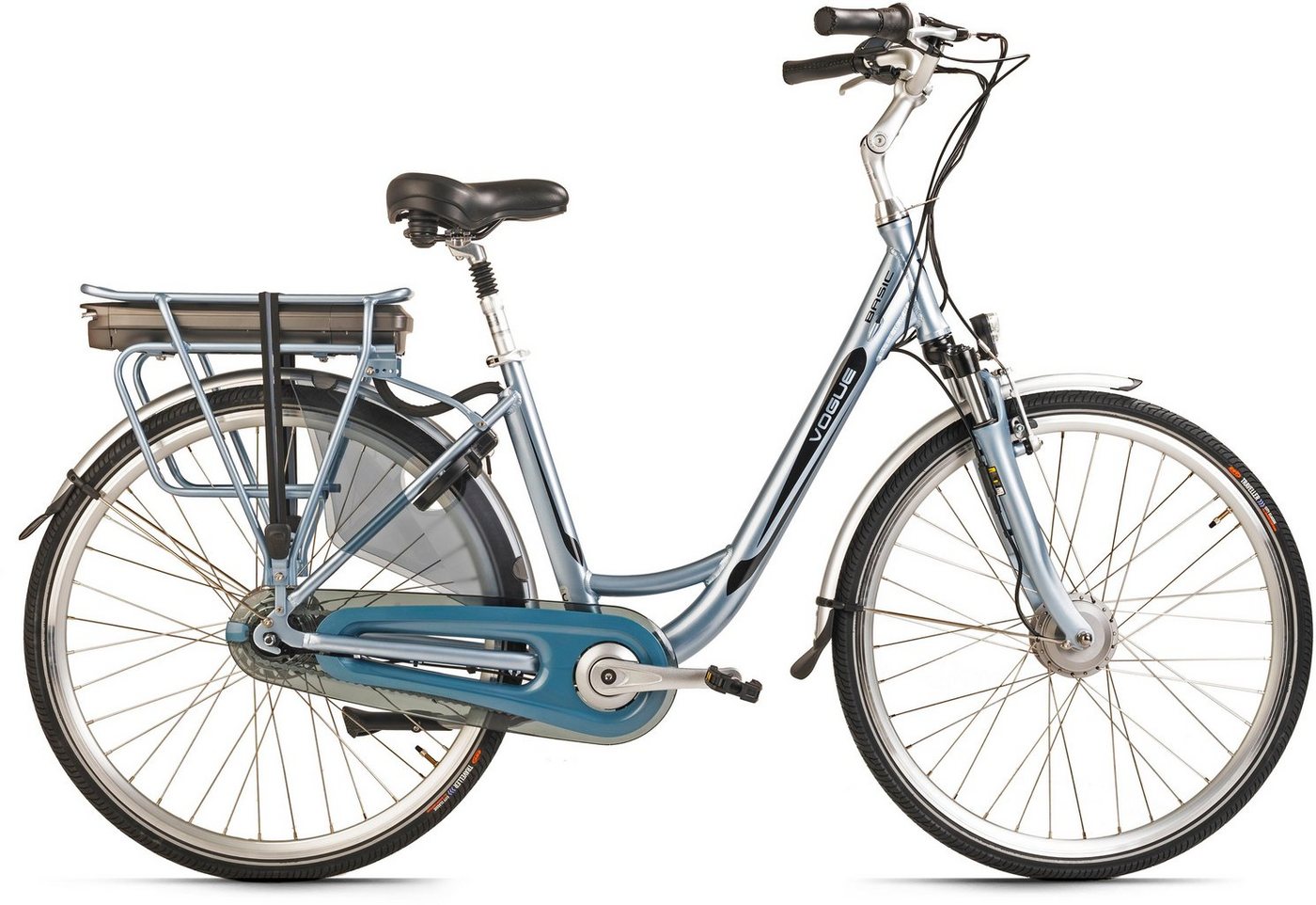 VOGUE BIKE E-Bike Basic, 7 Gang Shimano Nexus Schaltwerk, Nabenschaltung, Frontmotor, 468 Wh Akku, Pedelec, Elektrofahrrad für Damen, Cityrad von VOGUE BIKE