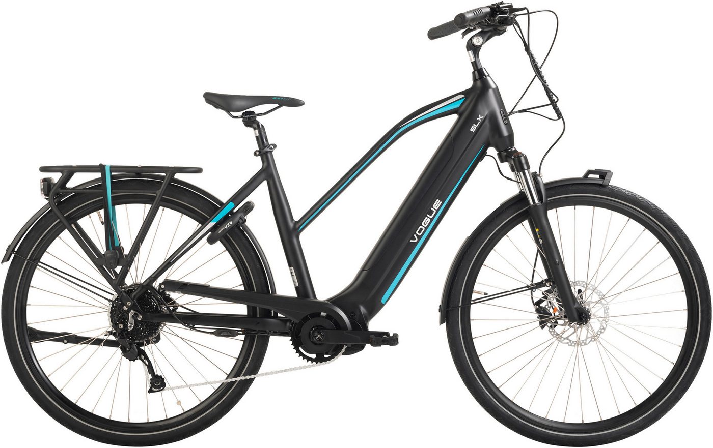 VOGUE BIKE E-Bike Cityrad SLX, 9 Gang Shimano Alivio Schaltwerk, Kettenschaltung, Mittelmotor, 522 Wh, Pedelec, Elektrofahrrad für Damen u. Herren VOGUE BIKE E-Bike Cityrad SLX, 9 Gang Shimano Alivio Schaltwerk, Kettenschaltung, Mittelmotor, 522 Wh, Pedelec, Elektrofahrrad für Damen u. Herren von VOGUE BIKE