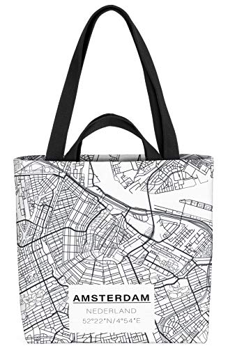 VOID Amsterdam Karte Tasche 33x33x14cm,15l Einkaufs-Beutel Shopper Einkaufs-Tasche Bag VOID Amsterdam Karte Tasche 33x33x14cm,15l Einkaufs-Beutel Shopper Einkaufs-Tasche Bag von VOID