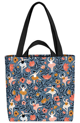 VOID Ballett Blumen Tasche 33x33x14cm,15l Einkaufs-Beutel Shopper Einkaufs-Tasche Bag von VOID