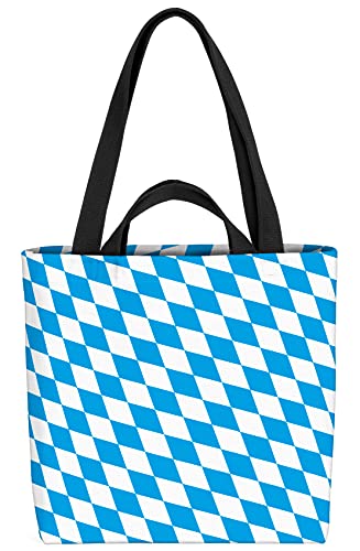 VOID Bayern Weiss-Blau Raute Tasche 33x33x14cm,15l Einkaufs-Beutel Shopper Einkaufs-Tasche Bag VOID Bayern Weiss-Blau Raute Tasche 33x33x14cm,15l Einkaufs-Beutel Shopper Einkaufs-Tasche Bag von VOID