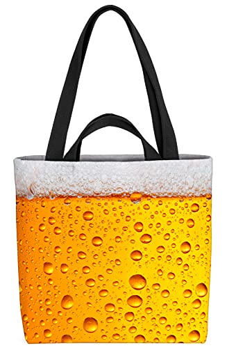 VOID Bier Biergarten Schaum Tasche 33x33x14cm,15l Einkaufs-Beutel Shopper Einkaufs-Tasche Bag von VOID