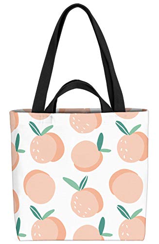 VOID Cartoon Pfirsiche Tasche 33x33x14cm,15l Einkaufs-Beutel Shopper Einkaufs-Tasche Bag von VOID