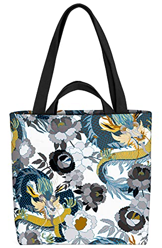 VOID China Drache Kunst Tasche 33x33x14cm,15l Einkaufs-Beutel Shopper Einkaufs-Tasche Bag VOID China Drache Kunst Tasche 33x33x14cm,15l Einkaufs-Beutel Shopper Einkaufs-Tasche Bag von VOID