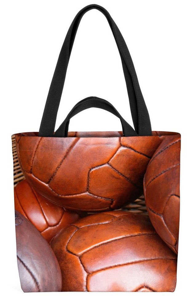 VOID Henkeltasche (1-tlg), Vintage Bälle Fussball Sport Vintage Bälle Fussball Sport Fitness Med von VOID