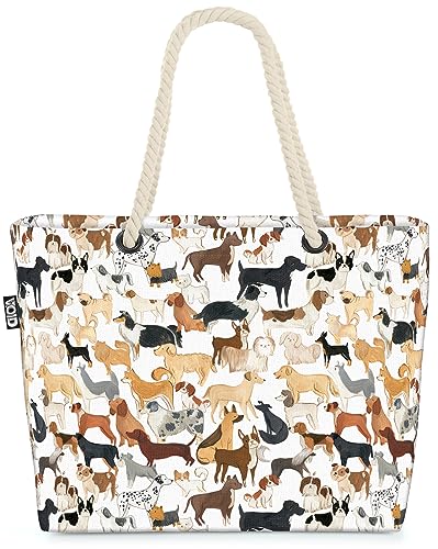 VOID Hunde Zucht Hundeschau Strandtasche Shopper 58x38x16cm 23L XXL Einkaufstasche Tasche Reisetasche Beach Bag VOID Hunde Zucht Hundeschau Strandtasche Shopper 58x38x16cm 23L XXL Einkaufstasche Tasche Reisetasche Beach Bag von VOID