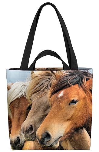 VOID Islandpferde Pferd Reiten Wildpferde Tasche 33x33x14cm,15l Einkaufs-Beutel Shopper Einkaufs-Tasche Bag VOID Islandpferde Pferd Reiten Wildpferde Tasche 33x33x14cm,15l Einkaufs-Beutel Shopper Einkaufs-Tasche Bag von VOID