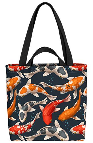 VOID Koi Karpfen Fische Tasche 33x33x14cm,15l Einkaufs-Beutel Shopper Einkaufs-Tasche Bag VOID Koi Karpfen Fische Tasche 33x33x14cm,15l Einkaufs-Beutel Shopper Einkaufs-Tasche Bag von VOID