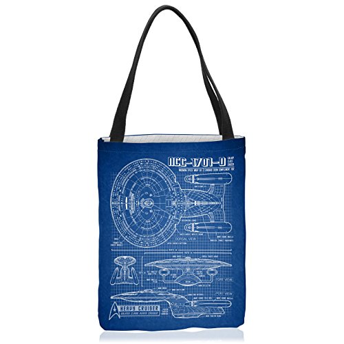 VOID NCC-1701-D Blaupause Tasche Einkaufs-Beutel Polyester Shopper Einkaufs-Tasche Bag Trek Trekkie Star, Polyestertasche Größe:Medium VOID NCC-1701-D Blaupause Tasche Einkaufs-Beutel Polyester Shopper Einkaufs-Tasche Bag Trek Trekkie Star, Polyestertasche Größe:Medium von VOID