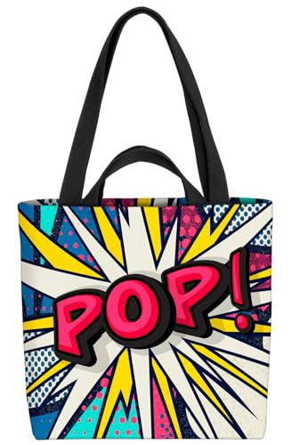 VOID Pop! Pop Art Comic Retro Tasche 33x33x14cm,15l Einkaufs-Beutel Shopper Einkaufs-Tasche Bag VOID Pop! Pop Art Comic Retro Tasche 33x33x14cm,15l Einkaufs-Beutel Shopper Einkaufs-Tasche Bag von VOID