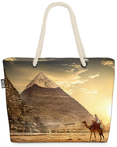 VOID Pyramiden Ägypten Kamel Reise Strandtasche Shopper 58x38x16cm 23L XXL Einkaufstasche Tasche Reisetasche Beach Bag VOID Pyramiden Ägypten Kamel Reise Strandtasche Shopper 58x38x16cm 23L XXL Einkaufstasche Tasche Reisetasche Beach Bag von VOID