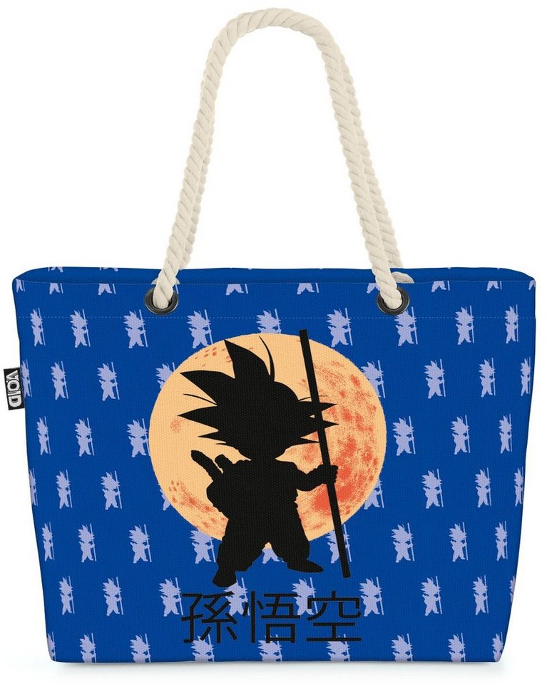 VOID Strandtasche (1-tlg), Goku Moon Shopper Son Roshi Dragon Saiyajin Ball Vegeta Mond von VOID