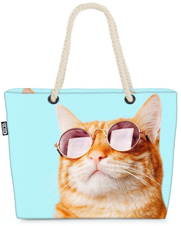 VOID Strandtasche (1-tlg), Katze Sonnenbrille Haustier Katze Sonnenbrille Haustier Rasse Spielze von VOID