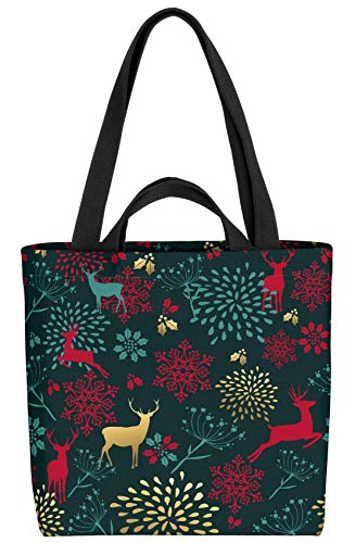 VOID Wald Deko Winter Hirsch Tasche 33x33x14cm,15l Einkaufs-Beutel Shopper Einkaufs-Tasche Bag VOID Wald Deko Winter Hirsch Tasche 33x33x14cm,15l Einkaufs-Beutel Shopper Einkaufs-Tasche Bag von VOID
