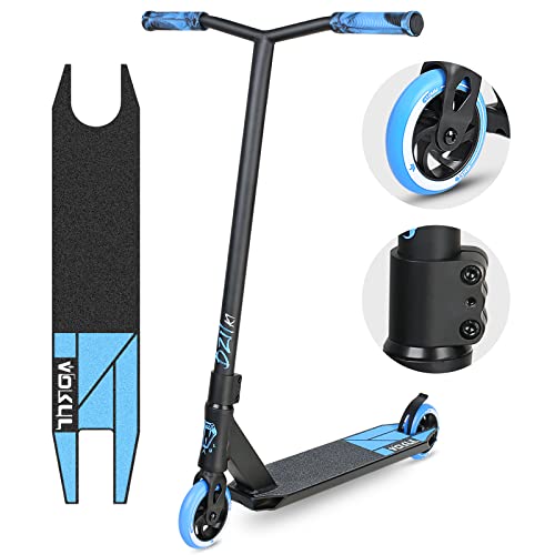 VOKUL Pro Stuntscooter BZIT K1- Roller für 7 Jahre und älter - Kinder & Teens & Erwachsene, Stunt Scooter mit 110mm PU Räder Tretroller Freestyle Roller Tricks Geschenk (Neu Blau) von VOKUL