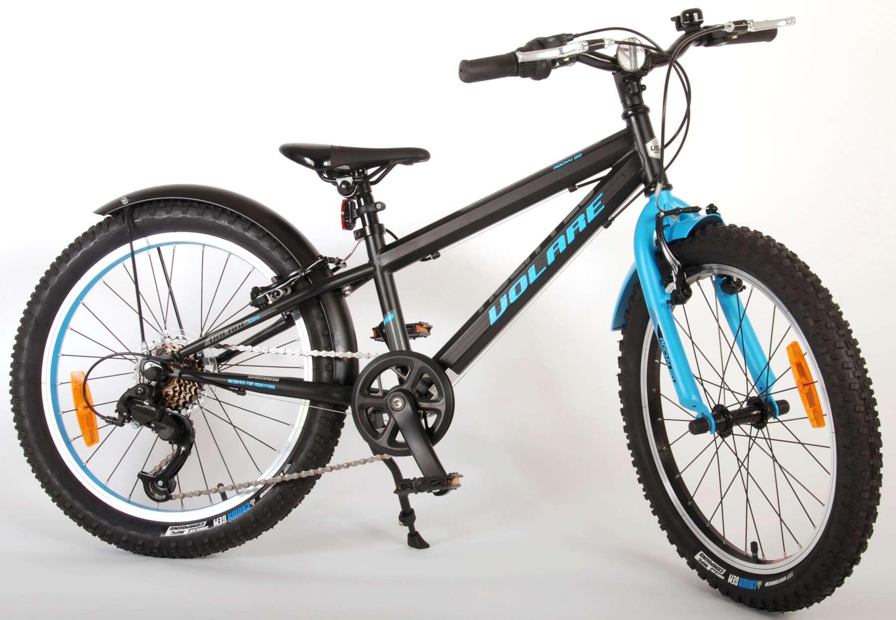 Kinderfahrrad Volare Rocky - 20 Zoll - Blau Schwarz - 6 Gänge von VOLARE BICYCLES