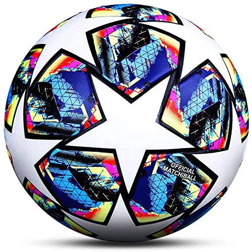 VOMI Fußball Ball Offizielle Größe 5, Verwendet von Profi-Vereine Sport Training League Fußball, Erwachsene Kinder Sport Trainingsball Spielball, Blue VOMI Fußball Ball Offizielle Größe 5, Verwendet von Profi-Vereine Sport Training League Fußball, Erwachsene Kinder Sport Trainingsball Spielball, Blue von VOMI