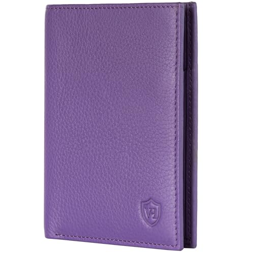 VON HEESEN® Geldbörsen Herren & Damen (Violet, MIT MÜNZFACH) von VON HEESEN