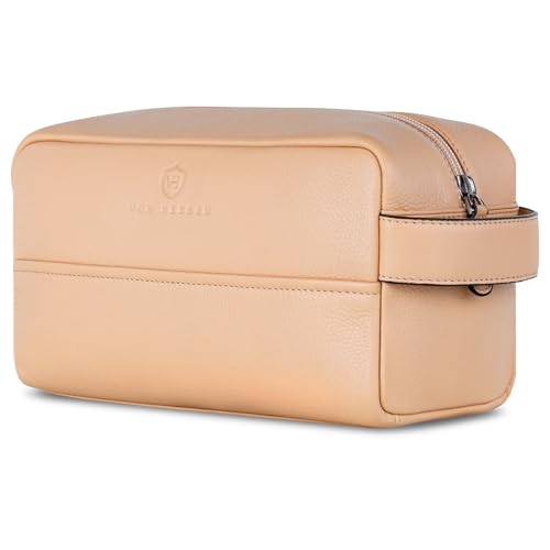 VON HEESEN Kulturbeutel Leder Kulturtasche für Herren & Damen - Echtleder Necessaire ideal zum Reisen - Waschtasche und Kosmetiktasche mit einem Hauptfach Rose, groß VON HEESEN Kulturbeutel Leder Kulturtasche für Herren & Damen - Echtleder Necessaire ideal zum Reisen - Waschtasche und Kosmetiktasche mit einem Hauptfach Rose, groß von VON HEESEN