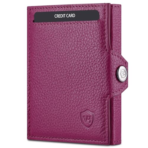 VON HEESEN Slim Wallet mit RFID-Schutz - Mini Geldbörse Herren & Damen klein - Kreditkartenetui Geldklammer Kartenetui - Geldbeutel Portmonee Portemonnaie klein (Pink) VON HEESEN Slim Wallet mit RFID-Schutz - Mini Geldbörse Herren & Damen klein - Kreditkartenetui Geldklammer Kartenetui - Geldbeutel Portmonee Portemonnaie klein (Pink) von VON HEESEN