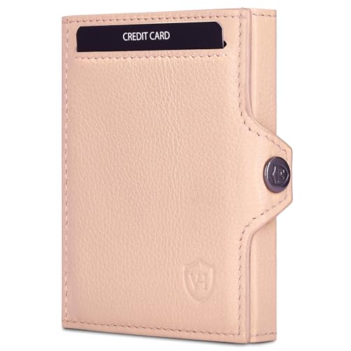 VON HEESEN Slim Wallet mit RFID-Schutz - Mini Geldbörse Herren & Damen klein - Kreditkartenetui Geldklammer Kartenetui - Geldbeutel Portmonee Portemonnaie klein (Rose) VON HEESEN Slim Wallet mit RFID-Schutz - Mini Geldbörse Herren & Damen klein - Kreditkartenetui Geldklammer Kartenetui - Geldbeutel Portmonee Portemonnaie klein (Rose) von VON HEESEN