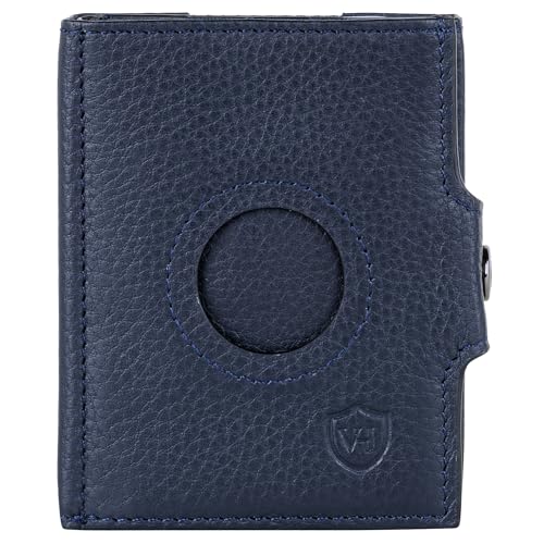 VON HEESEN Slim Wallet mit Airtag-Fach Blau von VON HEESEN