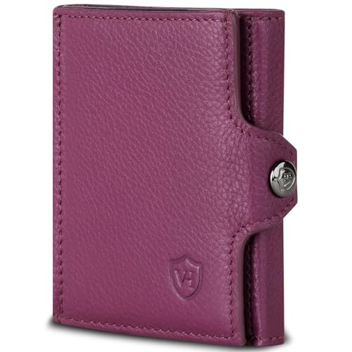 VON HEESEN Slim Wallet mit Münzfach & RFID-Schutz - Mini Geldbörse Herren & Damen - Kartenetui Kreditkartenetui - Portmonee Geldbeutel Portemonnaie klein Pink VON HEESEN Slim Wallet mit Münzfach & RFID-Schutz - Mini Geldbörse Herren & Damen - Kartenetui Kreditkartenetui - Portmonee Geldbeutel Portemonnaie klein Pink von VON HEESEN