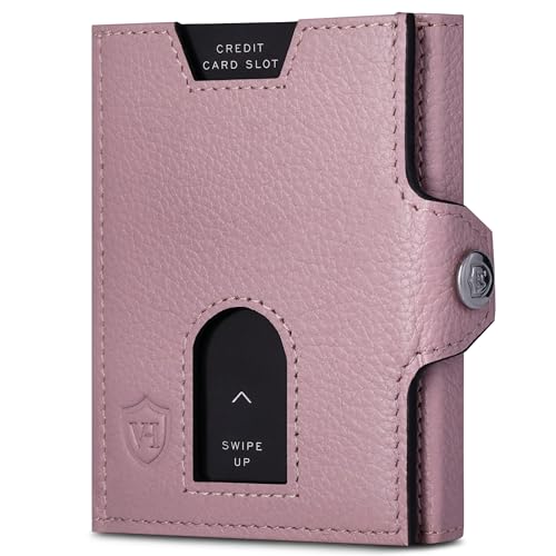 VON HEESEN Slim Wallet mit RFID Schutz - Geldbörse Herren klein - Mini Geldbeutel Damen Portmonee - Kartenetui Echtleder Karten Portemonnaie - Leder Kreditkartenetui Lavendel VON HEESEN Slim Wallet mit RFID Schutz - Geldbörse Herren klein - Mini Geldbeutel Damen Portmonee - Kartenetui Echtleder Karten Portemonnaie - Leder Kreditkartenetui Lavendel von VON HEESEN