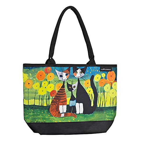 VON LILIENFELD Handtasche Rosina Wachtmeister All Together Damen Kunst Katzen Motiv Shopper Maße L42 x H30 x T15 cm Strandtasche Henkeltasche Büro VON LILIENFELD Handtasche Rosina Wachtmeister All Together Damen Kunst Katzen Motiv Shopper Maße L42 x H30 x T15 cm Strandtasche Henkeltasche Büro von VON LILIENFELD