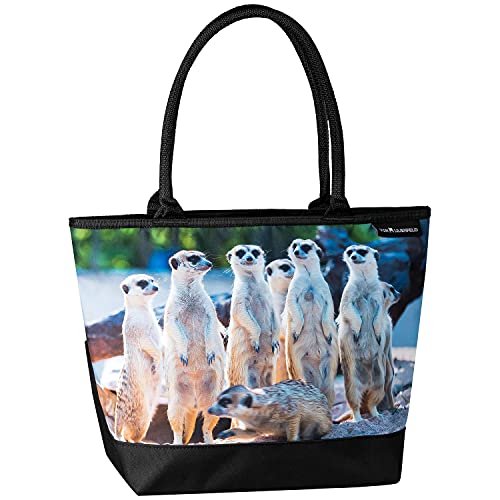 VON LILIENFELD Handtasche Erdmännchen Surikat Meerkatze Motiv Shopper Maße cm L42 x H30 x T15 Strandtasche Henkeltasche Büro VON LILIENFELD Handtasche Erdmännchen Surikat Meerkatze Motiv Shopper Maße cm L42 x H30 x T15 Strandtasche Henkeltasche Büro von VON LILIENFELD