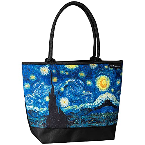 VON LILIENFELD Handtasche Vincent van Gogh Sternennacht Damen Motiv Kunst Shopper Maße cm L42 x H30 x T15 Strandtasche Henkeltasche Büro VON LILIENFELD Handtasche Vincent van Gogh Sternennacht Damen Motiv Kunst Shopper Maße cm L42 x H30 x T15 Strandtasche Henkeltasche Büro von VON LILIENFELD