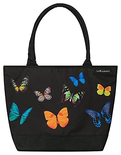VON LILIENFELD Handtasche Damen Motiv Schmetterlinge Shopper Maße L42 x H30 x T15 cm Strandtasche Henkeltasche Büro Butterfly VON LILIENFELD Handtasche Damen Motiv Schmetterlinge Shopper Maße L42 x H30 x T15 cm Strandtasche Henkeltasche Büro Butterfly von VON LILIENFELD