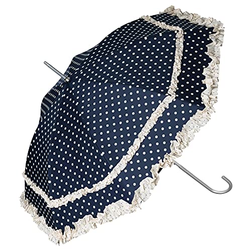 VON LILIENFELD Regenschirm Sonnenschirm Brautschirm Hochzeitsschirm Kostüm Tracht Auf-Automatik Mary Polkadots blau VON LILIENFELD Regenschirm Sonnenschirm Brautschirm Hochzeitsschirm Kostüm Tracht Auf-Automatik Mary Polkadots blau von VON LILIENFELD