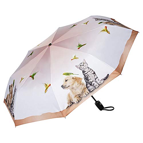 VON LILIENFELD Regenschirm Taschenschirm Welpe Kätzchen Tierleben Windfest Auf-Zu-Automatik Stabil Leicht Kompakt VON LILIENFELD Regenschirm Taschenschirm Welpe Kätzchen Tierleben Windfest Auf-Zu-Automatik Stabil Leicht Kompakt von VON LILIENFELD