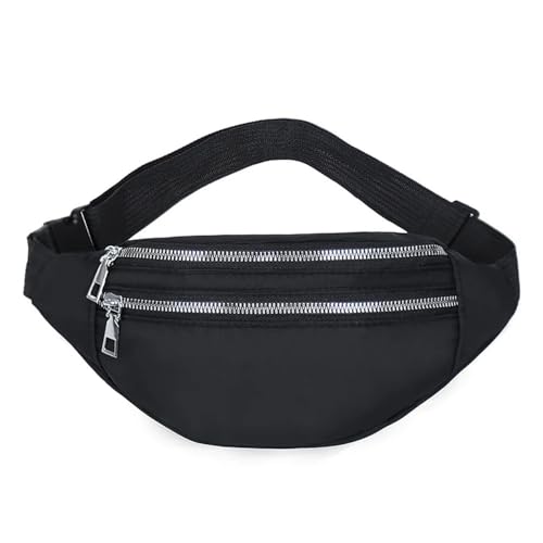 Mode Reise Schulter Handtasche Gürtel Tasche Fanny Pack Frauen Taille Tasche Männer Gürtel Tasche Weibliche Banana Tasche wasserdichte Telefon Tasche Bauchtasche Herren(Black) von VONCYKI