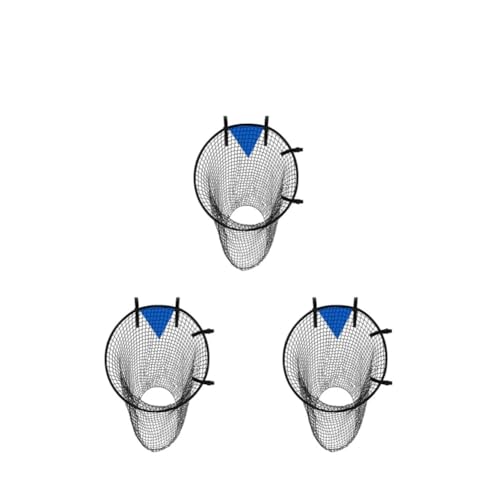 VONCYKI Fußball-Trainings-Zielnetz, Fußball-Trainingsausrüstung, zusammenklappbar, verbessert Fußballtor-Zielnetze (3 Stück, schwarz, 58 cm) von VONCYKI