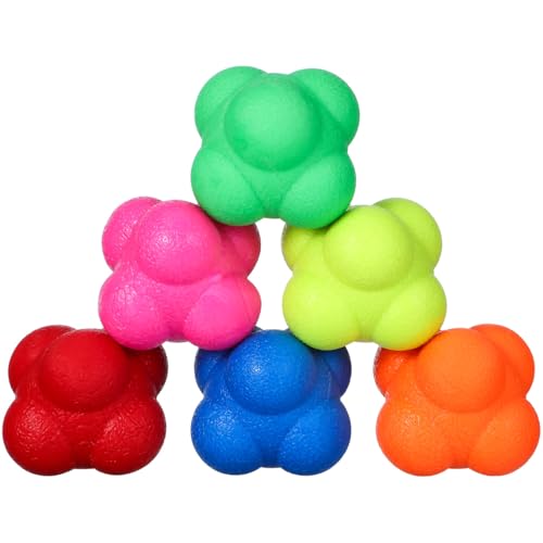 Vorcool HealthAndYoga Gummibälle, zur Verbesserung von Beweglichkeit / Reflexen / Hand-Augen-Koordination, 6 St. Vorcool HealthAndYoga Gummibälle, zur Verbesserung von Beweglichkeit / Reflexen / Hand-Augen-Koordination, 6 St. von VORCOOL