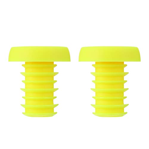 VOSAREA 1Paar Fahrrad Lenker Endkappen Gummi Polyester Lenkerstopfen Endstopfen Lenkergriffe Fahrradgriffe Bar Endkappen Stecker für Rennrad MTB BMX Mountainbike Fahrrad Zubehör Gelb VOSAREA 1Paar Fahrrad Lenker Endkappen Gummi Polyester Lenkerstopfen Endstopfen Lenkergriffe Fahrradgriffe Bar Endkappen Stecker für Rennrad MTB BMX Mountainbike Fahrrad Zubehör Gelb von VOSAREA