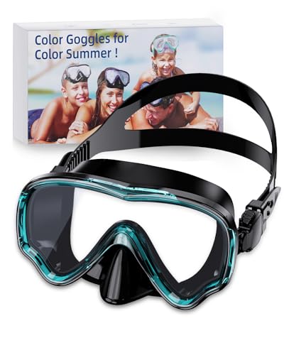 VOSOIR Dive Swim Schnorcheling Goggles Masken, Erwachsene Hellblaue Taucherbrille von VOSOIR