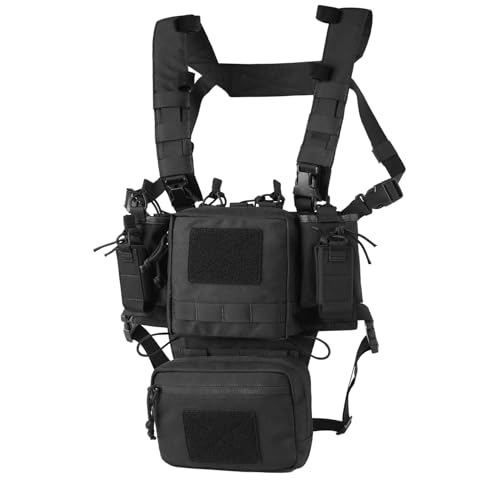 VOTAGOO Taktische Brustschützer, Paintball Chest Rig (Black) von VOTAGOO